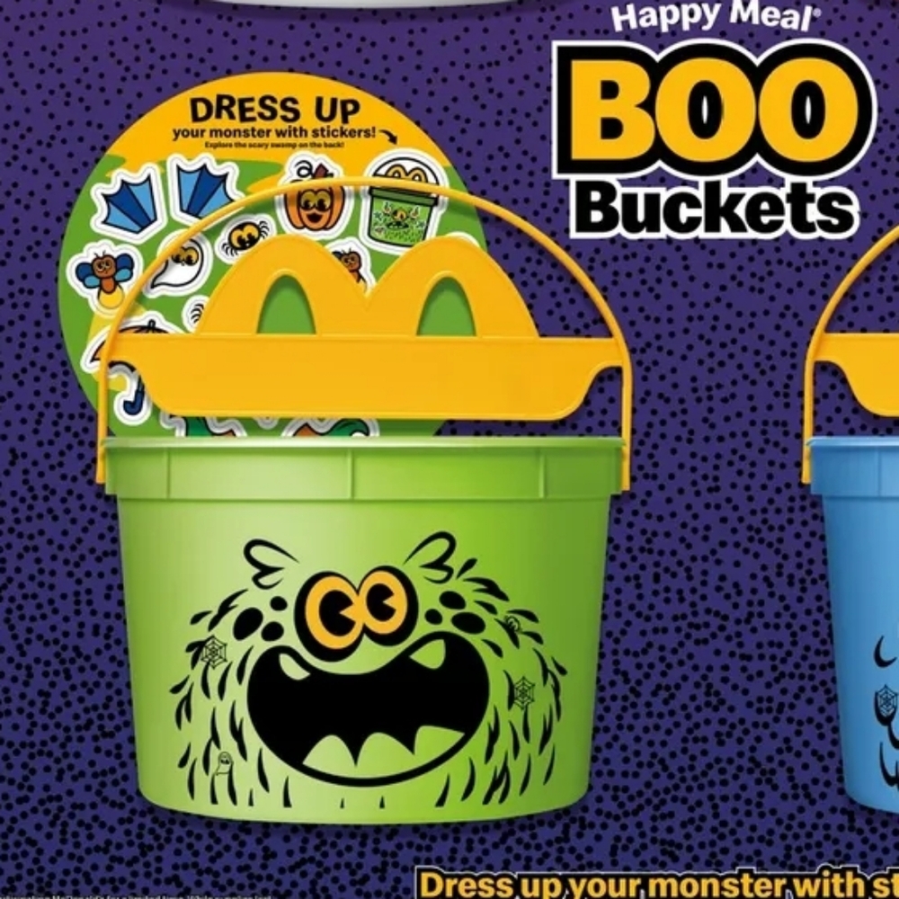 🆕️2024 Limited Edition McDonald's Boo Bucket Green Monster Plastic Collectible